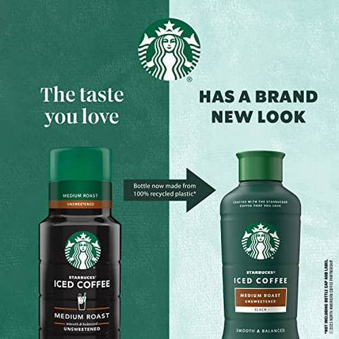 Starbucks Blonde Roast Iced Coffee, Black Unsweetened, 48 Fl Oz Bottle