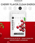 Barker Wellness Vegan BComplex Gummies Comprehensive Energy and Metabolism Boost with B1 B5 B6 B7 Biotin B9 Folate B12 SugarFree Cherry Flavor for Daily Focus and Vitality