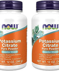Now Foods Supplements Potassium Citrate Powder Supports Electrolyte Balance And Normal Ph Essential Mineral 12Ounce