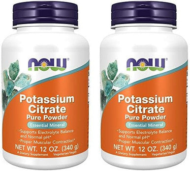 Now Foods Supplements Potassium Citrate Powder Supports Electrolyte Balance And Normal Ph Essential Mineral 12Ounce