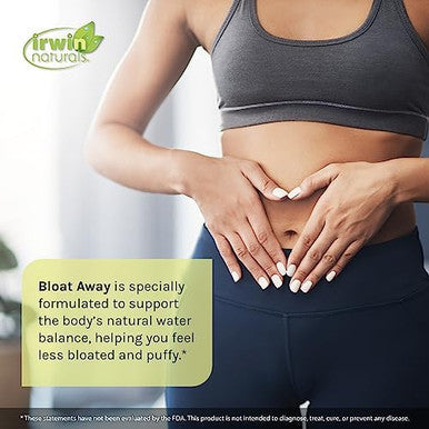Irwin Naturals Bloataway 60 Liquid Softgels Pack Of 2 Water Balance Support Replenish Electrolytes & Essential Minerals 40 Total Servings