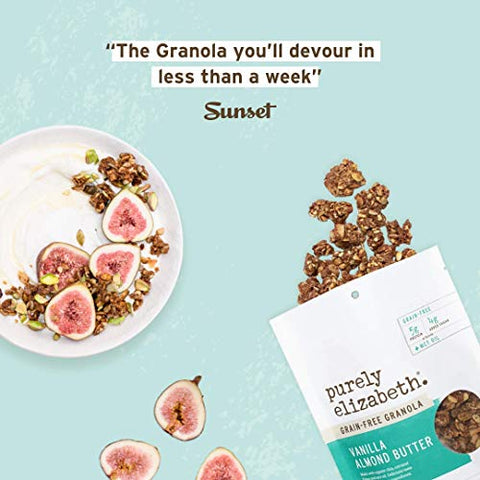 Purely Elizabeth, Vanilla Almond Butter, Keto Granola with MCT Oil, Grain-Free (6 Ct, 48oz Bulk)