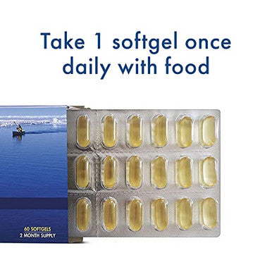 WHC UnoCardio 1000 Fish Oil 1300 mg of Pure Triglyceride Fish Oil with Omega3 1180 mg 665 mg EPA and 445 mg DHA and 25 mcg 1000 IU Vitamin D3 per softgel Natural Orange 60 softgels