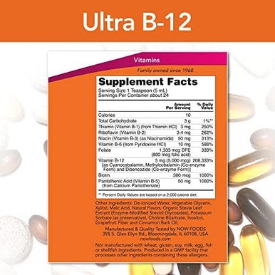 Now Foods Ultra B12 4 Oz. ( 2 Pack )