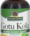 Nature'S Answer Gotu Kola Herb Alcohol 1-Fluid Ounce | Dietary Supplement | Supports a Healthy Immune System | Made in The USA | Gluten- Vegan & Vegetarian