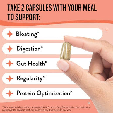 Legendairy Milk Digestive Enzymes For Women Probiotics For Digestive Health Gut Health Supplements Bloating Relief For Women Debloat Gas Relief W/Ginger & Fennel Bloat Baddie 60 Capsules