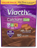 Viactiv Calcium Plus Vitamin D Supplement Soft Chews Brown Milk Chocolate 180 Count