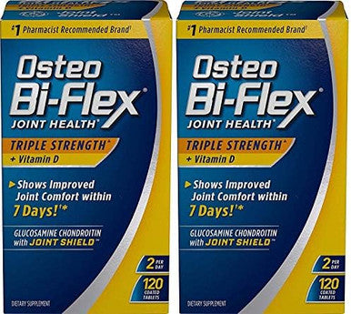 Osteo Biflex Triple Strength W/ Vitamin D 120 Coated Tablets (Pack Of 2)