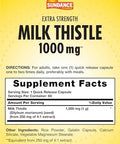 Sundance Milk Thistle 1000Mg 60 Quick Release Capsules Traditional Herbal Supplement Nongmo And Gluten Formula