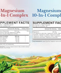 Vitalitown Ultimate Magnesium Bundle (Pack of 2) Magnesium 4in1 Complex (Item 1) and Magnesium 10in1 Complex (Item 2) 120 + 90 Capsules