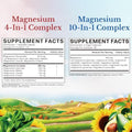 Vitalitown Ultimate Magnesium Bundle (Pack of 2) Magnesium 4in1 Complex (Item 1) and Magnesium 10in1 Complex (Item 2) 120 + 90 Capsules