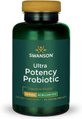 Swanson Ultra Potency Probiotic Digestive Health Immune System 66 Billion CFU Prebiotic NutraFlora scFOS 60 DRcaps Veggie Capsules