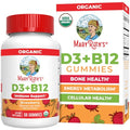 Maryruth'S Organic Vitamin D3 B12 Gummies For Ages 4 Bone Health Immune Support Energy Metabolism Cognitive Function Vegan Non-Gmo Gluten Free 60 Servings 2 Month Supply