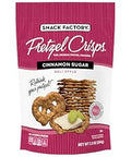 Snack Factory Pretzel Crisps, Cinnamon Sugar, Baked, Kosher, 7.2 Ounce (Pack of 12)