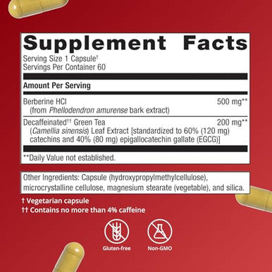 Metagenics Berberine Gt 60 Capsules 500 Mg