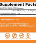 Doctors Best Lcitrulline Powder (Kyowa Quality) Supports Circulatory Health Nongmo Gluten Soy Vegan Net Wt. 7 Oz (200 Grams)