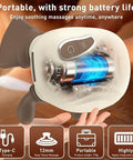 Lideeya 4D Wireless Neck And Shoulder Massager Bionic Hands Deep Tissue Shiatsu Neck Massager With 3 Relaxation Modes Portable Electric Kneading Massager For Home Office Holiday
