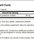 Swanson Potassium Orotate 99 Milligrams 60 Capsules