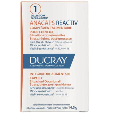 Ducray ANACAPS REACTIV complemento alimenticio 30 capsules