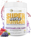 Alpha Lion Superhuman Intra Workout Powder For Men & Women Amino Acids Drink Muscle Recovery Supplement Bcaa Powder Electrolytes & Hydration Mix (42 Servings Watermelon Grape Candy Flavor)