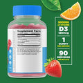 Lifeable Sugar Vitamin D 5000 Iu + Women'S Multivitamin Gummies Bundle Great Tasting Vitamin Supplement Gluten Gmo Chewable Gummy
