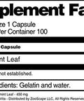 Terravita Peppermint Leaf - 450 Mg (100 Capsules, Zin: 511926)