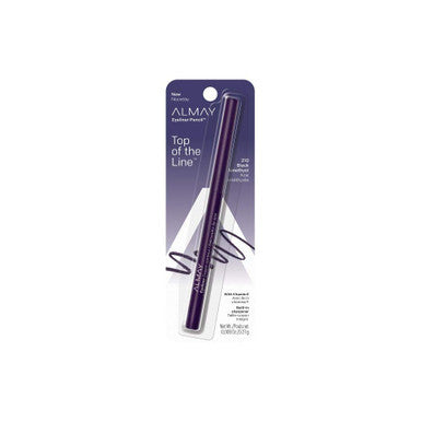 Eyeliner Pencil by Almay, Vitamin E, Water Resistent and Long Wearing with Built-in Sharpener, Hypoallergenic, Oil Free-Fragrance Free, 210 Black Amethyst, 0.32 oz