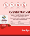 Energy Dissolving Strips By Maryruth'S Biotin Vitamin B12 Vitamin B6 B Vitamin Complex Support Energy Levels L Theanine Sugar Free Strawberry Flavor Vegan Gluten Free 30 Count