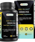 Best Naturals Daytoday Immune Food Baded Supplements 90 Tablets Made In The Usa With Mushroom Blend Digestive Enzyme Blend Fruit & Vegetable Blend