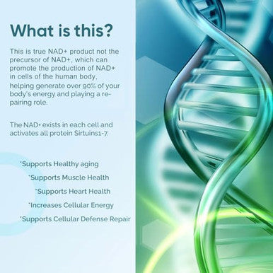 Nad Supplement 1000Mg, True Nad+ & Resveratrol, Nmn Alternative For Cellular Energy & Healthy Aging - 2 Pack