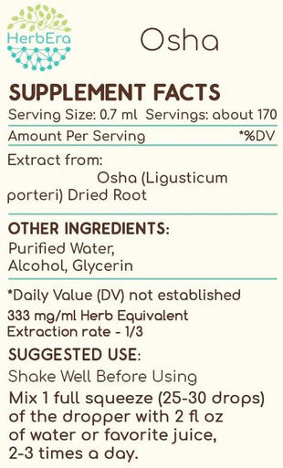 OSHA A120 (2pcs) Alcohol Herbal Extract Tincture, Concentrated Liquid Drops Natural (Bear Root, Indian Parsley, Ligusticum porteri) (2x4 fl oz)