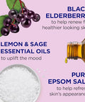 Dr Teal'S Foaming Bath With Pure Epsom Salt Black Elderberry With Vitamin D 34 Fl Oz (Pack Of 4) (Packaging May Vary) & Pure Epsom Salt Soak Soothe & Comfort With Oat Milk & Argan Oil 3 Lbs