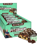 Fit Crunch Full Size Protein Bars 6Layer Baked Bar 6G Of Sugar Gluten & Soft Cake Core (12 Bars Peanut Butter)