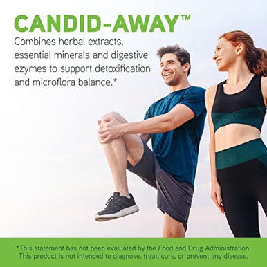 Davinci Labs Candidaway Digestive Gut Health Support Immune System Support With Digestive Enzymes Calcium Magnesium & More 90 Vegetarian Capsules (30 Servings)