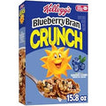 Kellogg's Blueberry Bran Crunch Breakfast Cereal, Family Breakfast, Fiber Cereal, Original, 15.8oz Box (1 Box)