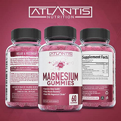 Atlantis Nutrition 60 Tart Cherry Gummies + 60 Magnesium Citrate Gummies