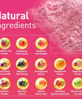 Migcopat Superfood Fiber Powder With Probiotics Prebiotics Digestive Enzymes Vitamin C Inulin Magnesium 14G Fiber Supplement For Digestive Support & Skin Health Strawberry 40 Serv