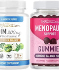 Smnutrition Menopause Support Gummies Plus 200Mg Dim Supplement For Enhanced Estrogen Balance For Women Vegetarian Gluten Hormone Balance Gummies (30 Servings) & Diindolylmethane Capsules (120 Servings)
