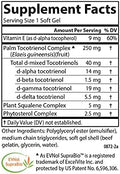 Carlson Tocomin SupraBio Full Spectrum Tocotrienol Complex NonGMO Tocotrienols Alpha Beta Gamma Delta 120 Softgels