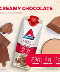Atkins Creamy Chocolate Meal Size Protein Shake 23G Protein Low Glycemic 4G Net Carb 1G Sugar Keto Friendly 12 Count