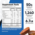 Nutricost Mass Gainer (Chocolate Peanut Butter Flavor 6.7 Lbs) 50 Grams Of Protein Per Serving Nongmo