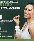 Ashwagandha Ksm-66 Vegan Root Extract Capsules 5% Withanolides, Non-Gmo, Gluten-Free, Allergen And Lactose ÃƒÂ¢Ã¢â€šÂ¬Ã¢â‚¬Å“ Ashwagandha Supplements 300Mg For Men And Women, 120 Capsules.