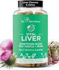 Eu Natural Vital Liver Cleanse Detox & Repair 9-In-1 Liver Support Supplement Milk Thistle, Artichoke Extract, Turmeric, Adaptogens Optimal Liver Function And Digestive Health 60 Vegetarian Soft Capsules