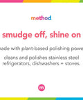 Method Stainless Steel Cleaner + Polish Apple Orchard Cleans Fingerprints and Smudges 14 FL Oz (Pack of 1)