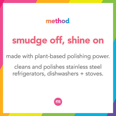 Method Stainless Steel Cleaner + Polish Apple Orchard Cleans Fingerprints and Smudges 14 FL Oz (Pack of 1)