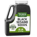 Black Sesame Seeds, 6 Lbs - Raw Unhulled Black Sesame Seed,Perfect for Stir-Fries and Coating for Meat and Fish Salad, Soup, Noodle & Sushi Topping Keto Nutty Flavor