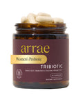 Arrae Tribiotic Probiotics for Women Support for Vaginal pH Balance Gut Immune and Feminine Health Prebiotics Probiotics Postbiotics 60 Count