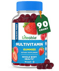 Lifeable Sugar Free Multivitamin Gummies with Iron Vitamin A C D E Niacin B6 Folate B12 Biotin Pantothenic Acid Zinc Great Tasting Adult Multivitamin Gummy 90 Gummies