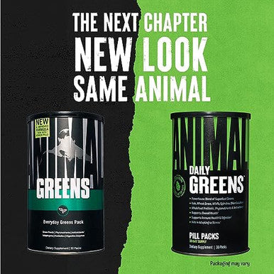 Animal Daily Greens Pill Packs Kale Wheat Grass Alfalfa and More Convenient Prebiotic And Probiotic Superfood Blend For Superior Digestion Gut Health And Immunity For Men and Women 30 Day Supply