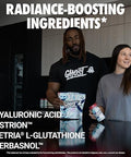 Ghost Glow Sticks: Beauty And Detox Supplement 30 Onthego Stick Packs Pina Colada Hyaluronic Acid Biotin & Ltheanine For Skinboosting Support Sugar Gluten